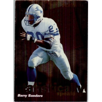 1996 Fleer Statistically Speaking #14 Barry Sanders