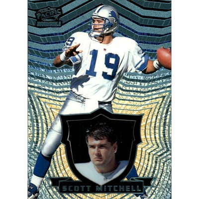 1997 Pacific Invincible Platinum Blue #47 Scott Mitchell