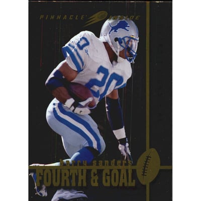 1997 Pinnacle Inside Fourth and Goal #11 Barry Sanders