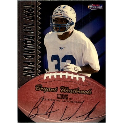 1997 Pro Line Memorabilia Rookie Autographs #26 Bryant Westbrook