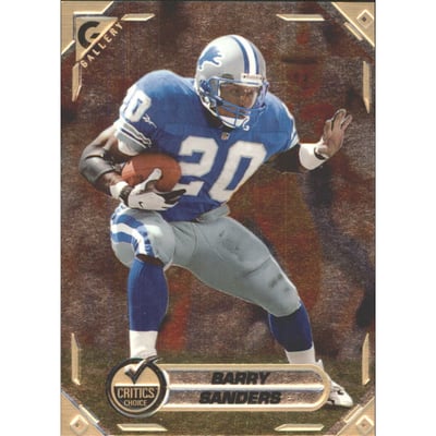 1997 Topps Gallery Critics Choice #CC1 Barry Sanders