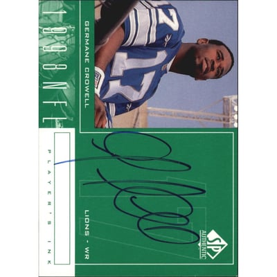 1998 SP Authentic Player's Ink Green #GC Germane Crowell