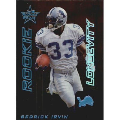 1999 Leaf Rookies and Stars Longevity #243 Sedrick Irvin