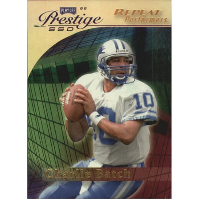 1999 Playoff Prestige SSD Spectrum Gold #154 Charlie Batch RP