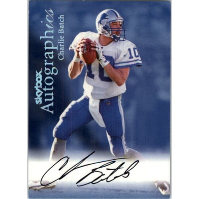 1999 SkyBox Premium Autographics #5 Charlie Batch/EX/MM/MU/S