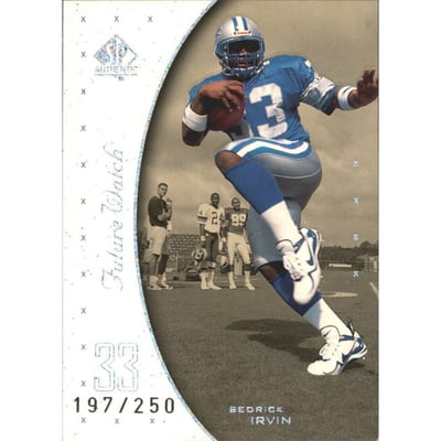 1999 SP Authentic Excitement #128 Sedrick Irvin