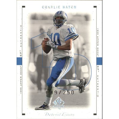 1999 SP Authentic Excitement #29 Charlie Batch