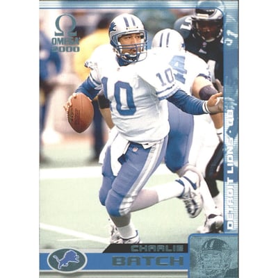 2000 Pacific Omega Platinum Blue #47 Charlie Batch