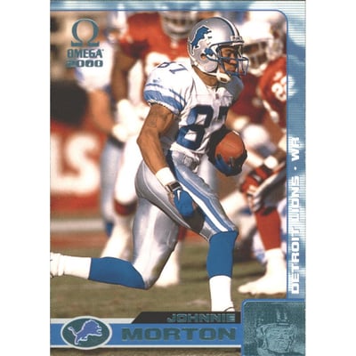 2000 Pacific Omega Platinum Blue #50 Johnnie Morton