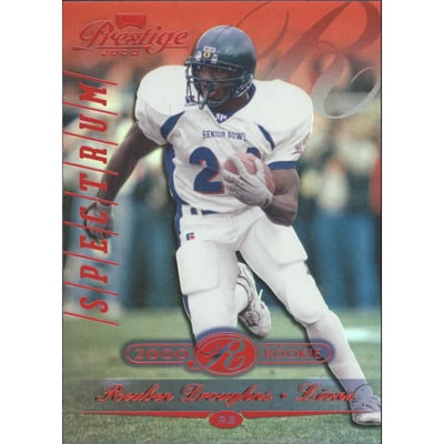 2000 Playoff Prestige Spectrum Red #281 Reuben Droughns