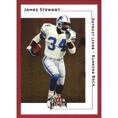2001 Fleer Premium Star Ruby #160 James Stewart