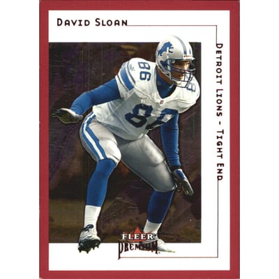 2001 Fleer Premium Star Ruby #91 David Sloan