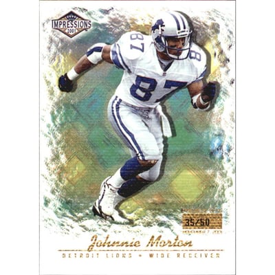 2001 Pacific Impressions Premiere Date #47 Johnnie Morton