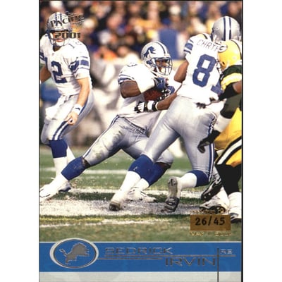 2001 Pacific Premiere Date #150 Sedrick Irvin