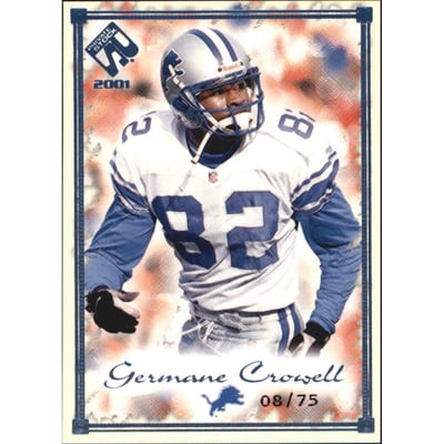 2001 Private Stock Blue Framed #34 Germane Crowell