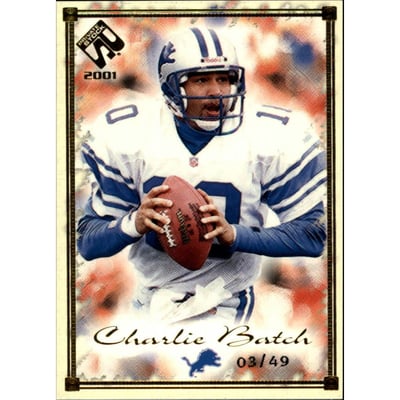 2001 Private Stock Gold Framed #33 Charlie Batch