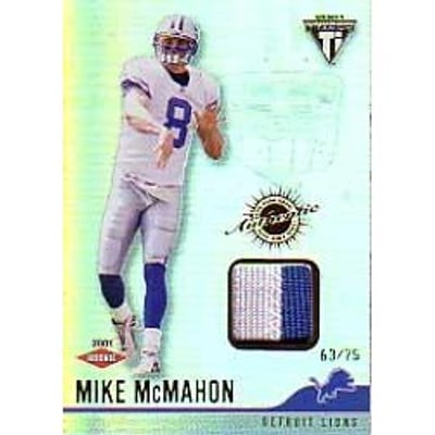 2001 Titanium #172 Mike McMahon JSY RC