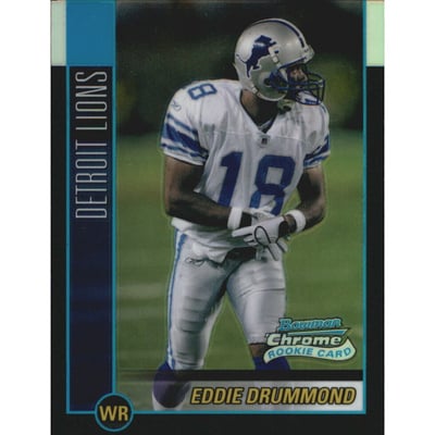 2002 Bowman Chrome Refractors #147 Eddie Drummond