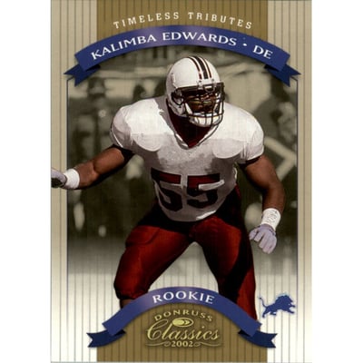 2002 Donruss Classics Timeless Tributes #176 Kalimba Edwards
