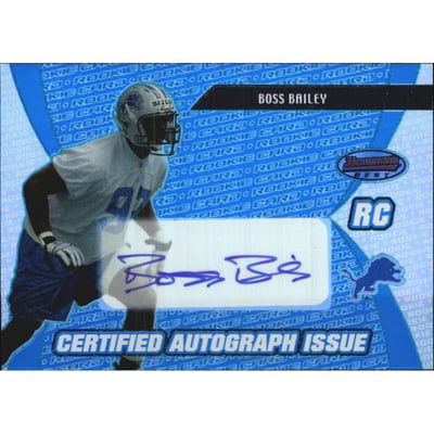 2003 Bowman's Best Blue #140 Boss Bailey AU