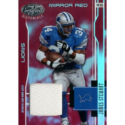 2003 Leaf Certified Materials Mirror Red #45 James Stewart