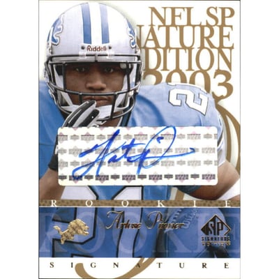 2003 SP Signature Autographs Blue Ink #AP Artose Pinner