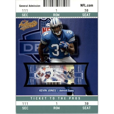 2004 Fleer Authentix General Admission Green #109 Kevin Jones
