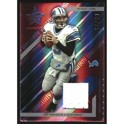2004 Leaf Rookies and Stars Longevity Materials Ruby #32 Joey Harrington/99