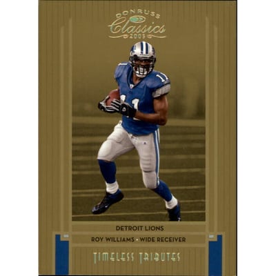 2005 Donruss Classics Timeless Tributes Gold #33 Roy Williams WR
