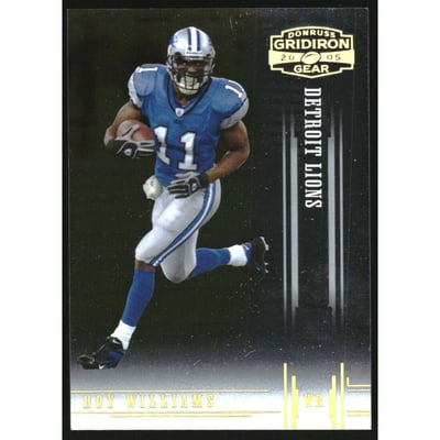 2005 Donruss Gridiron Gear Gold Holofoil #85 Roy Williams WR