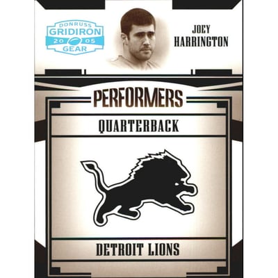 2005 Donruss Gridiron Gear Performers Platinum Holofoil #26 Joey Harrington