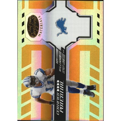 2005 Leaf Certified Materials Certified Potential Gold #12 Roy Williams WR