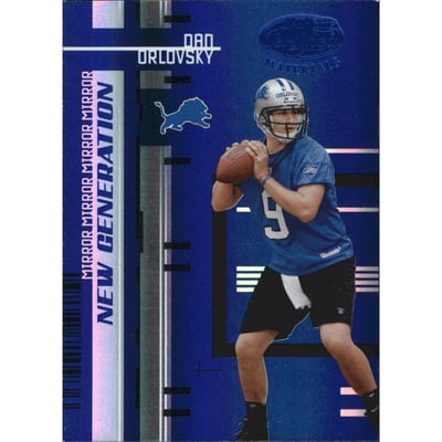 2005 Leaf Certified Materials Mirror Blue #181 Dan Orlovsky