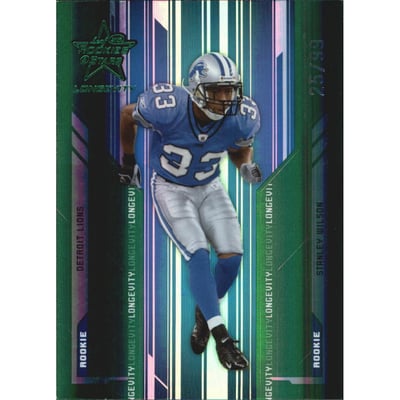 2005 Leaf Rookies and Stars Longevity Emerald #129 Stanley Wilson