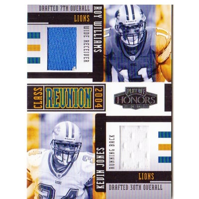 2005 Playoff Honors Class Reunion Materials #CR27 Roy Williams WR/Kevin Jones