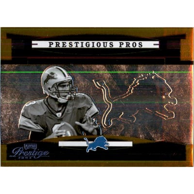 2005 Playoff Prestige Prestigious Pros Gold #PP26 Joey Harrington