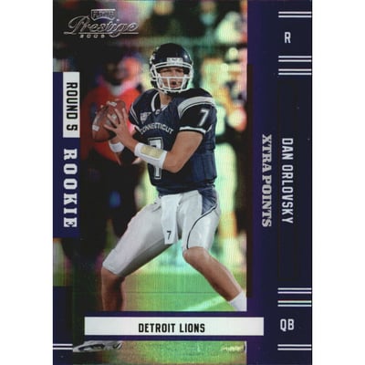 2005 Playoff Prestige Xtra Points Purple #158 Dan Orlovsky