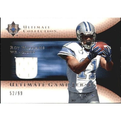 2005 Ultimate Collection Game Jersey #GJRW Roy Williams WR