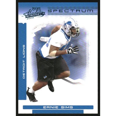 2006 Absolute Memorabilia Spectrum Blue Retail #185 Ernie Sims