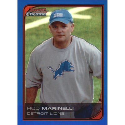 2006 Bowman Chrome Blue Refractors #165 Rod Marinelli CO