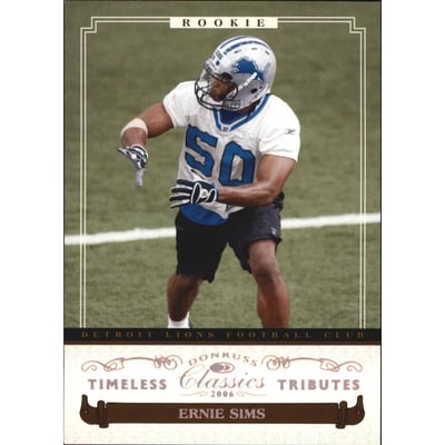 2006 Donruss Classics Timeless Tributes Bronze #154 Ernie Sims
