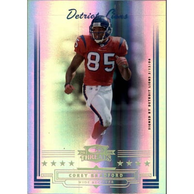 2006 Donruss Threads Gold Holofoil #13 Corey Bradford