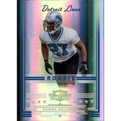 2006 Donruss Threads Gold Holofoil #219 Daniel Bullocks