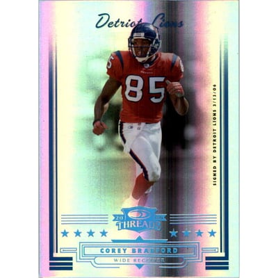 2006 Donruss Threads Platinum Holofoil #13 Corey Bradford