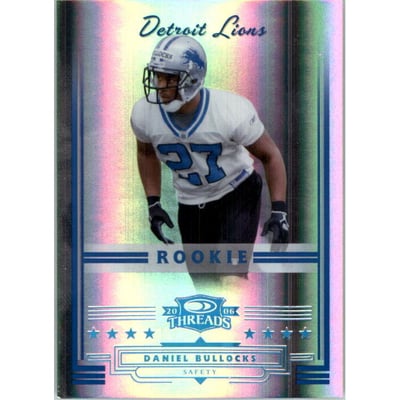 2006 Donruss Threads Platinum Holofoil #219 Daniel Bullocks