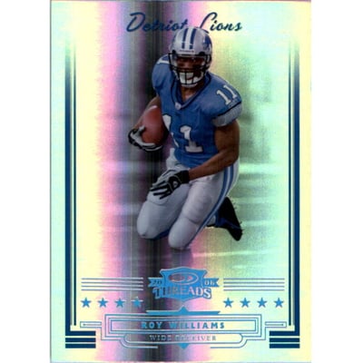 2006 Donruss Threads Platinum Holofoil #9 Roy Williams WR