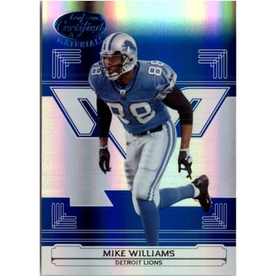 2006 Leaf Certified Materials Mirror Blue #50 Mike Williams