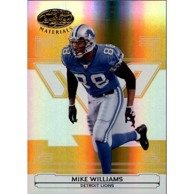 2006 Leaf Certified Materials Mirror Gold #50 Mike Williams