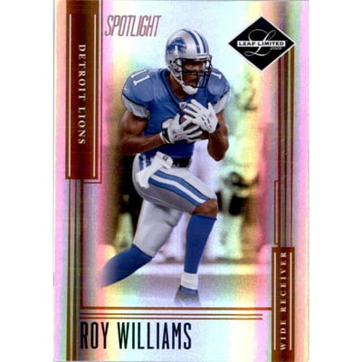 2006 Leaf Limited Bronze Spotlight #66 Roy Williams WR