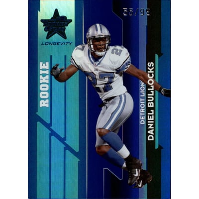2006 Leaf Rookies and Stars Longevity Target Sapphire Parallel #178 Daniel Bullocks